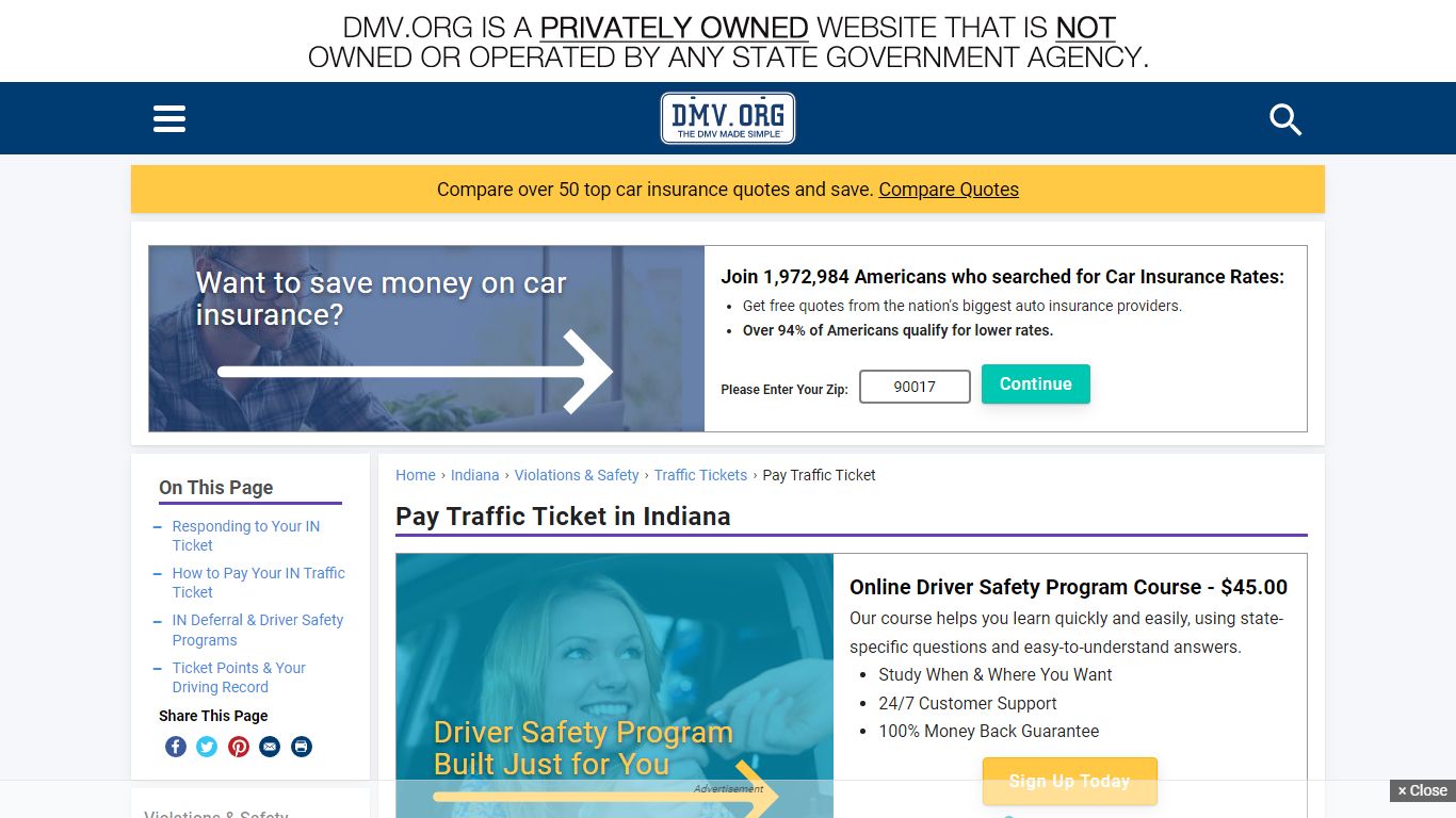 Paying Your Indiana Traffic Ticket | DMV.ORG